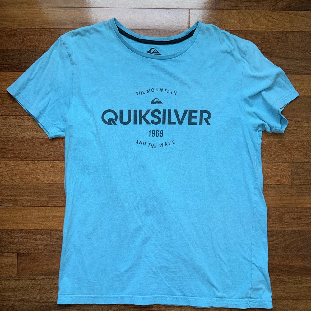 Quiksilver Light Blue Graphic Tee